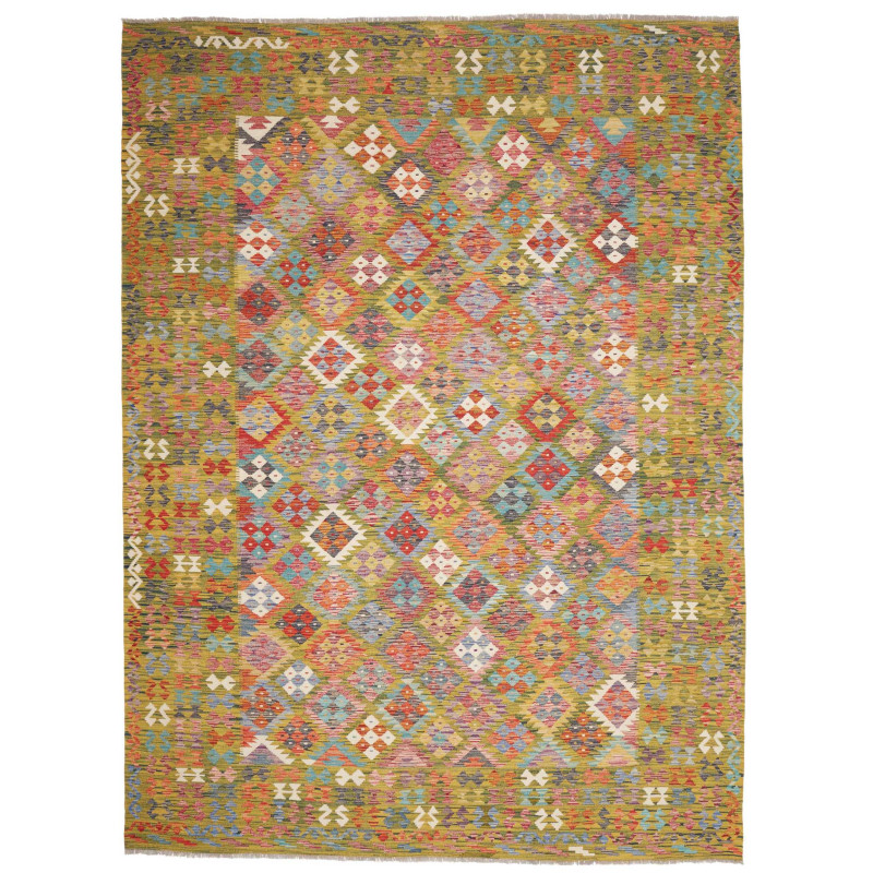 Rug Kilim Afghanistan 249x338 Olive Green Multi