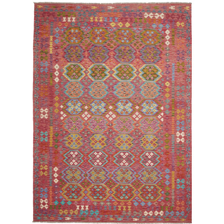 Rug Kilim Afghanistan 249x350 Red Multicolor