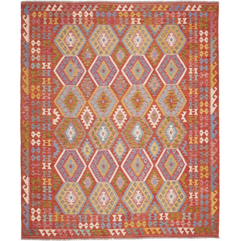 Rug Kilim Afghanistan 250x298 Terracotta Red Sk