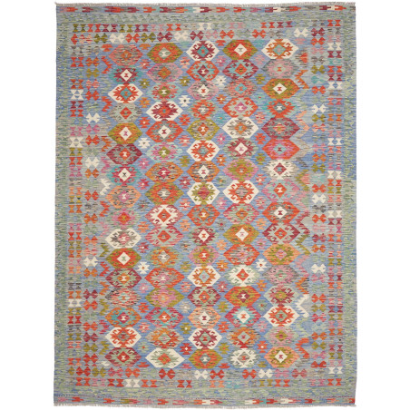 Rug Kilim Afghanistan 252x338 Pastel Blue Grey