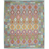 Rug Kilim Afghanistan 252x296 Turquoise Red Gol