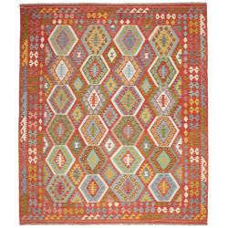Rug Kilim Afghanistan 253x294 Reddish Orange Li