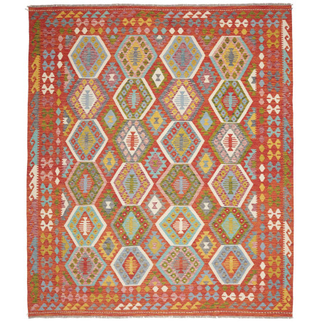 Rug Kilim Afghanistan 253x294 Reddish Orange Li