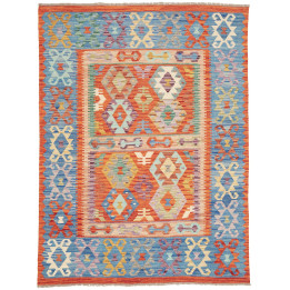 Tappeto Originale Kilim Afghanistan 148x197 Blu