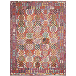 Rug Kilim Afghanistan 255x344 Purple Red Orange