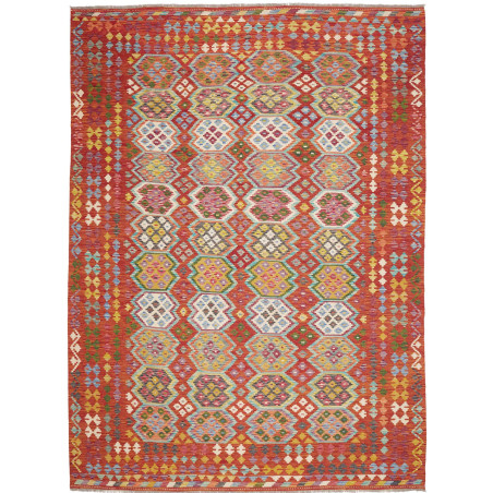 Rug Kilim Afghanistan 256x350 Terracotta Red Sk
