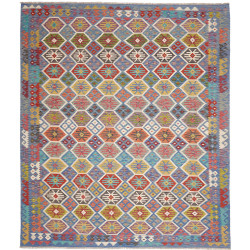 Rug Kilim Afghanistan 256x299 Blue Red Yellow G