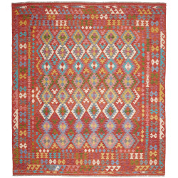 Rug Kilim Afghanistan 257x294 Red Orange Turquo