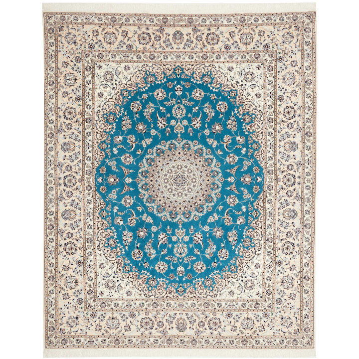 Tappeto Originale Nain 6la Persia 207x250 Blu P