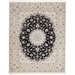 Hand Made Rug Nain 6la Persia 207x262 Black Ivo