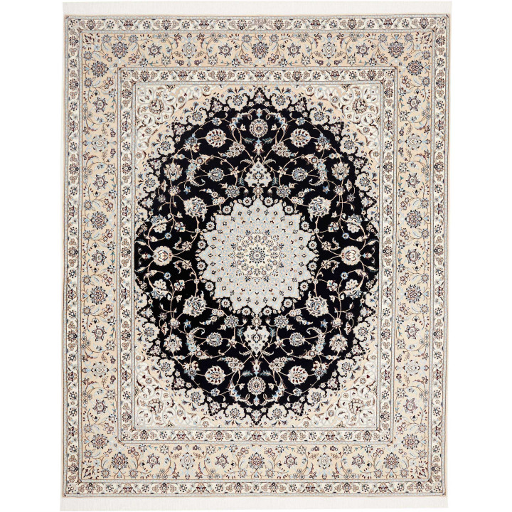 Tappeto Originale Nain 6la Persia 207x262 Nero