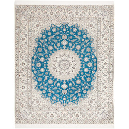 Tappeto Originale Nain 6la Persia 213x260 Blu A