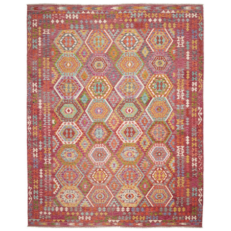 Rug Kilim Afghanistan 309x384 Magenta Red Ocher