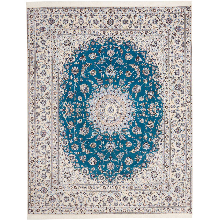Tappeto Originale Nain 6la Persia 209x261 Blu P