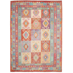 Rug Kilim Afghanistan 248x341 Red Orange Turquo