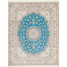 Tappeto Originale Nain 6la Persia 207x260 Azzur