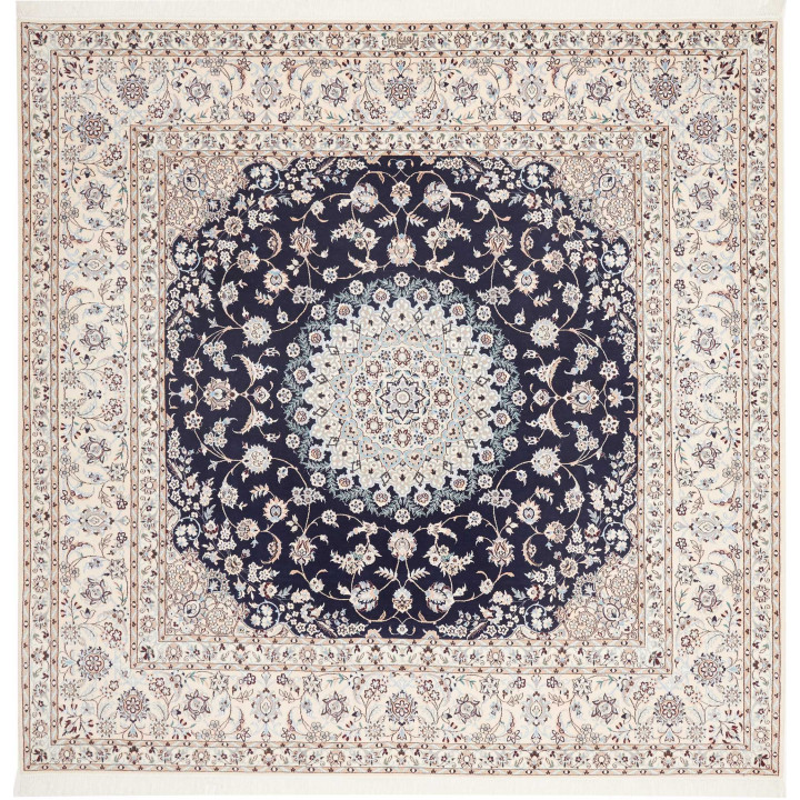 Hand Made Rug Nain 6la Persia 211x208 Dark Blue