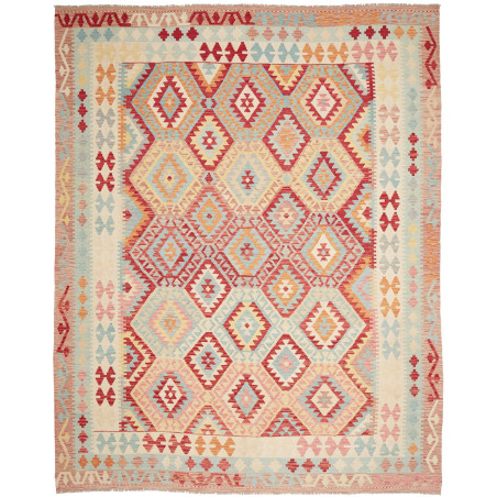 Rug Kilim Afghanistan 263x335 Cream Red Blue Li