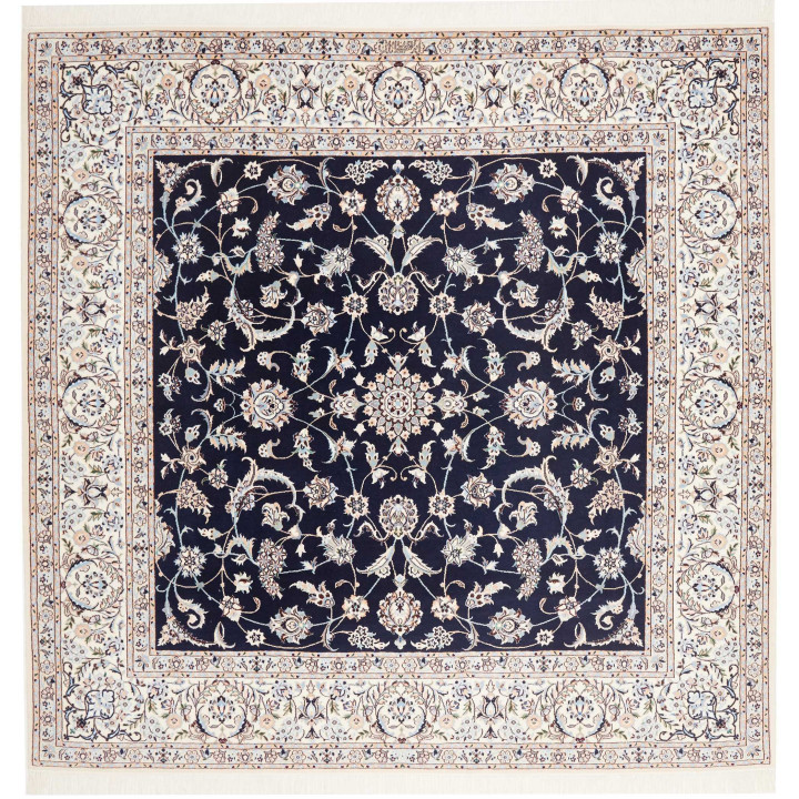 Hand Made Rug Nain 6la Persia 204x202 Dark Blue