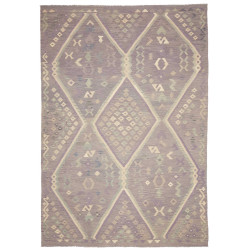 Rug Kilim Afghanistan 241x353 Lavender Lilac Cr