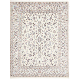 Hand Made Rug Nain 6la Persia 202x261 Ivory Blu