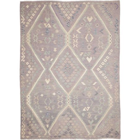 Rug Kilim Afghanistan 249x339 Lilac Grey Cream