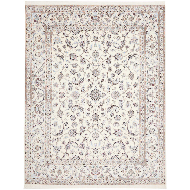 Hand Made Rug Nain 6la Persia 202x261 Ivory Blu