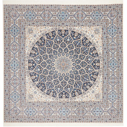 Tappeto Originale Nain 6la Persia 207x205 Blu S
