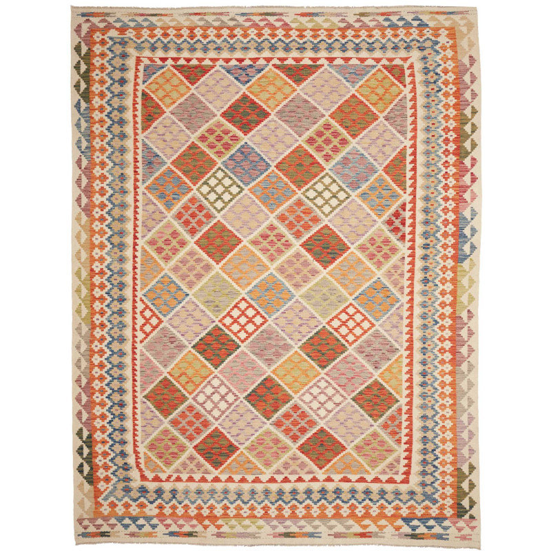 Rug Kilim Afghanistan 263x353 Beige Cream Terra