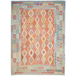 Rug Kilim Afghanistan 256x353 Light Blue Coral
