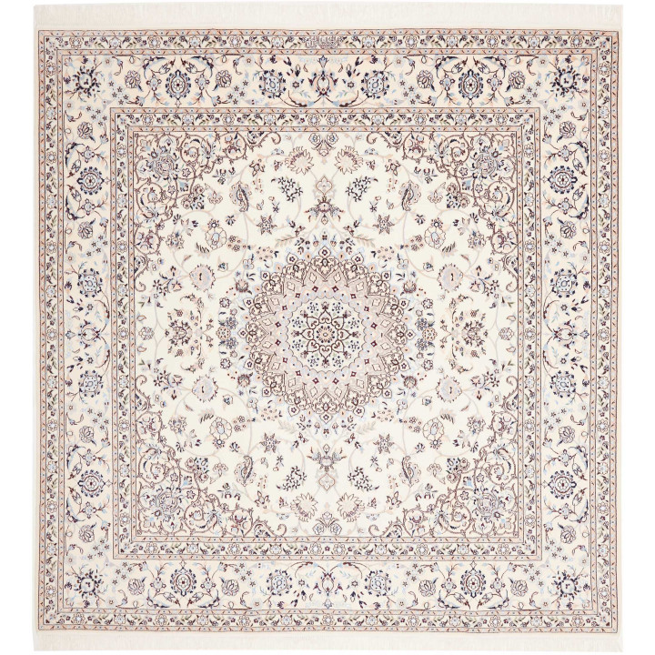 Hand Made Rug Nain 6la Persia 205x213 Ivory Blu