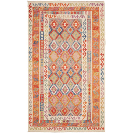Rug Kilim Afghanistan 198x338 Orange Beige Red