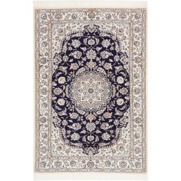 Tappeto Originale Nain 6la Persia 103x152 Blu N