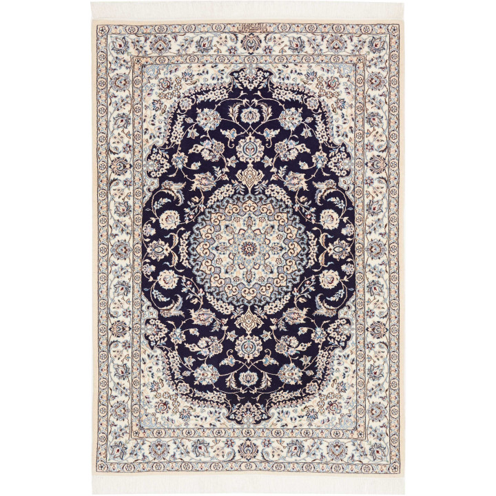 Tappeto Originale Nain 6la Persia 103x152 Blu N