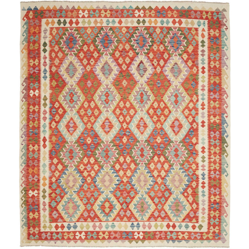 Rug Kilim Afghanistan 253x293 Red Orange Blue G