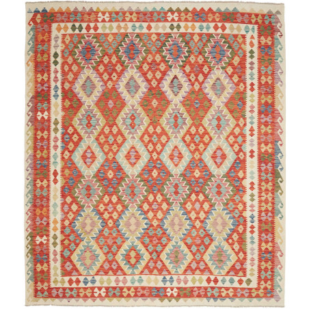 Rug Kilim Afghanistan 253x293 Red Orange Blue G