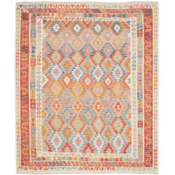 Rug Kilim Afghanistan 246x291 Peach Light Blue