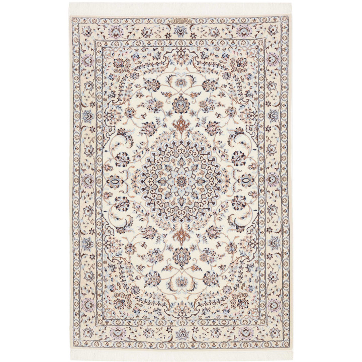 Hand Made Rug Nain 6la Persia 103x159 Ivory Blu