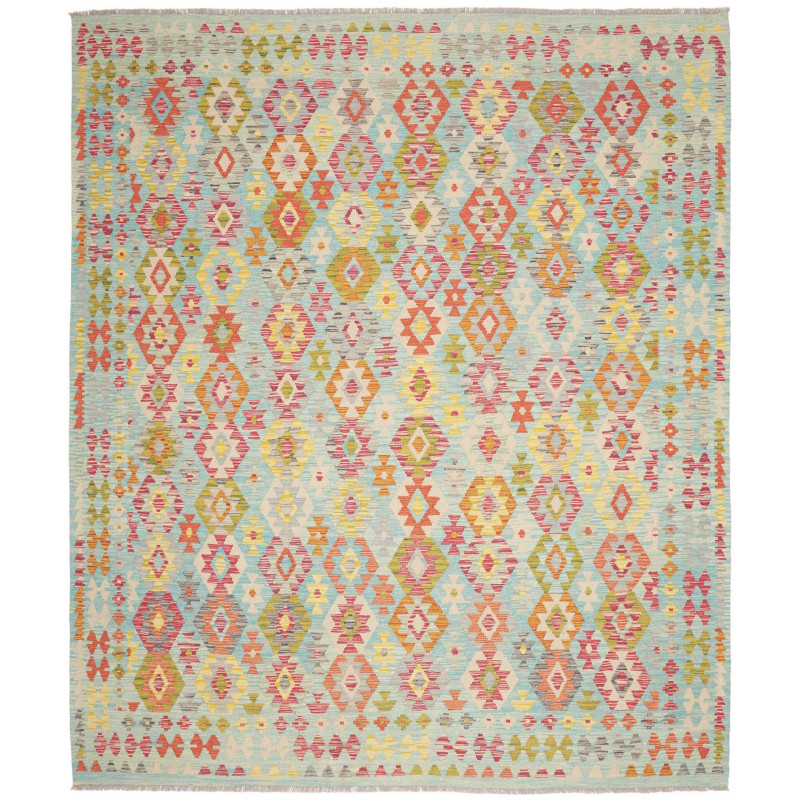 Rug Kilim Afghanistan 254x297 Aqua Celeste Cora