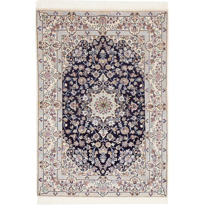 Tappeto Originale Nain 6la Persia 103x155 Blu S