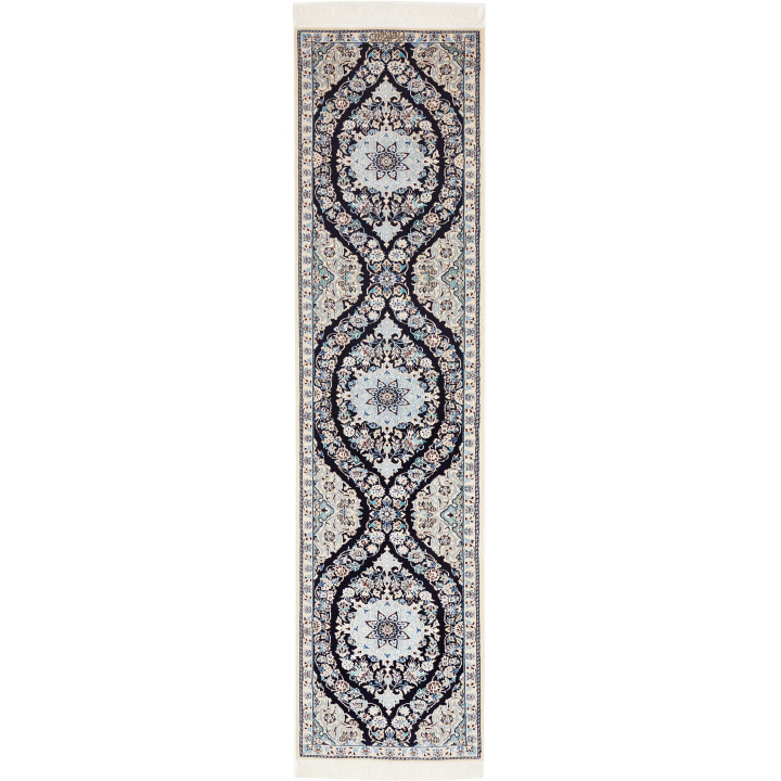 Tappeto Originale Nain 6la Persia 50x206 Blu Sc