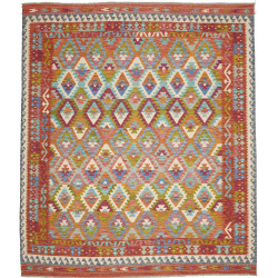 Rug Kilim Afghanistan 261x295 Rust Orange Turqu
