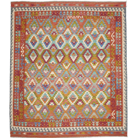 Rug Kilim Afghanistan 261x295 Rust Orange Turqu
