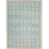 Rug Kilim Afghanistan 266x352 Blue Azure Cream