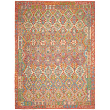 Rug Kilim Afghanistan 257x346 Orange Red Teal Y