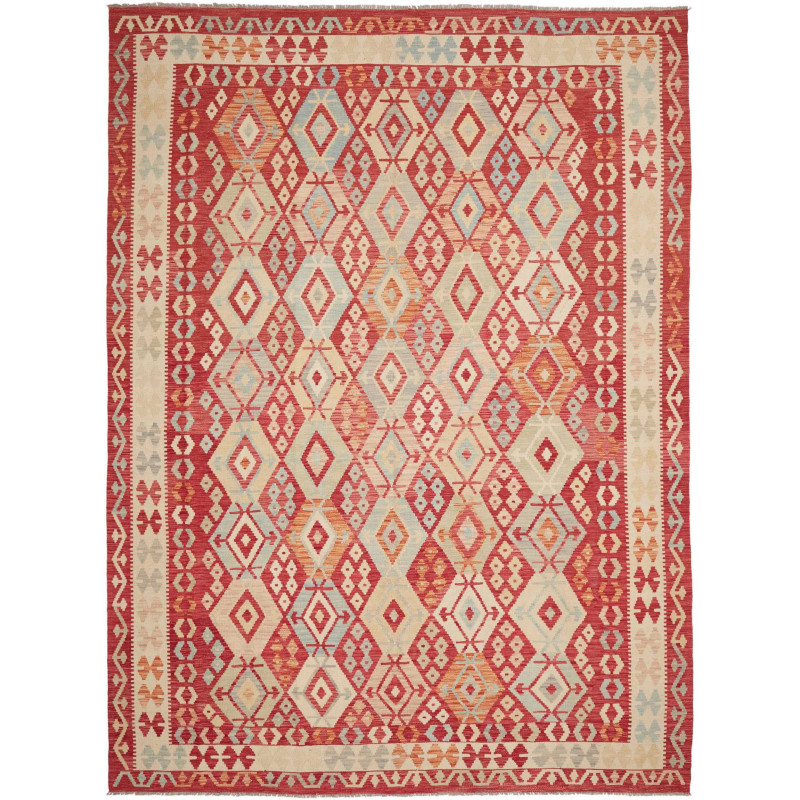 Rug Kilim Afghanistan 257x350 Red Cream Light B