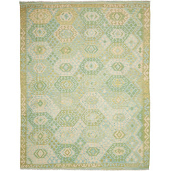 Rug Kilim Afghanistan 257x336 Aqua Mint Green C