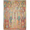 Rug Kilim Afghanistan 305x400 Teal Orange Terra