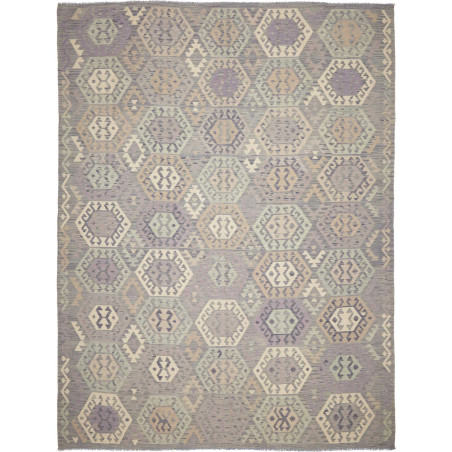 Rug Kilim Afghanistan 298x390 Lavender Beige Gr