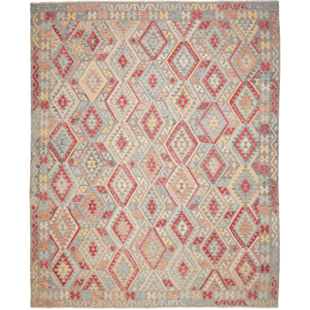 Rug Kilim Afghanistan 307x383 Grey Blue Red Ora